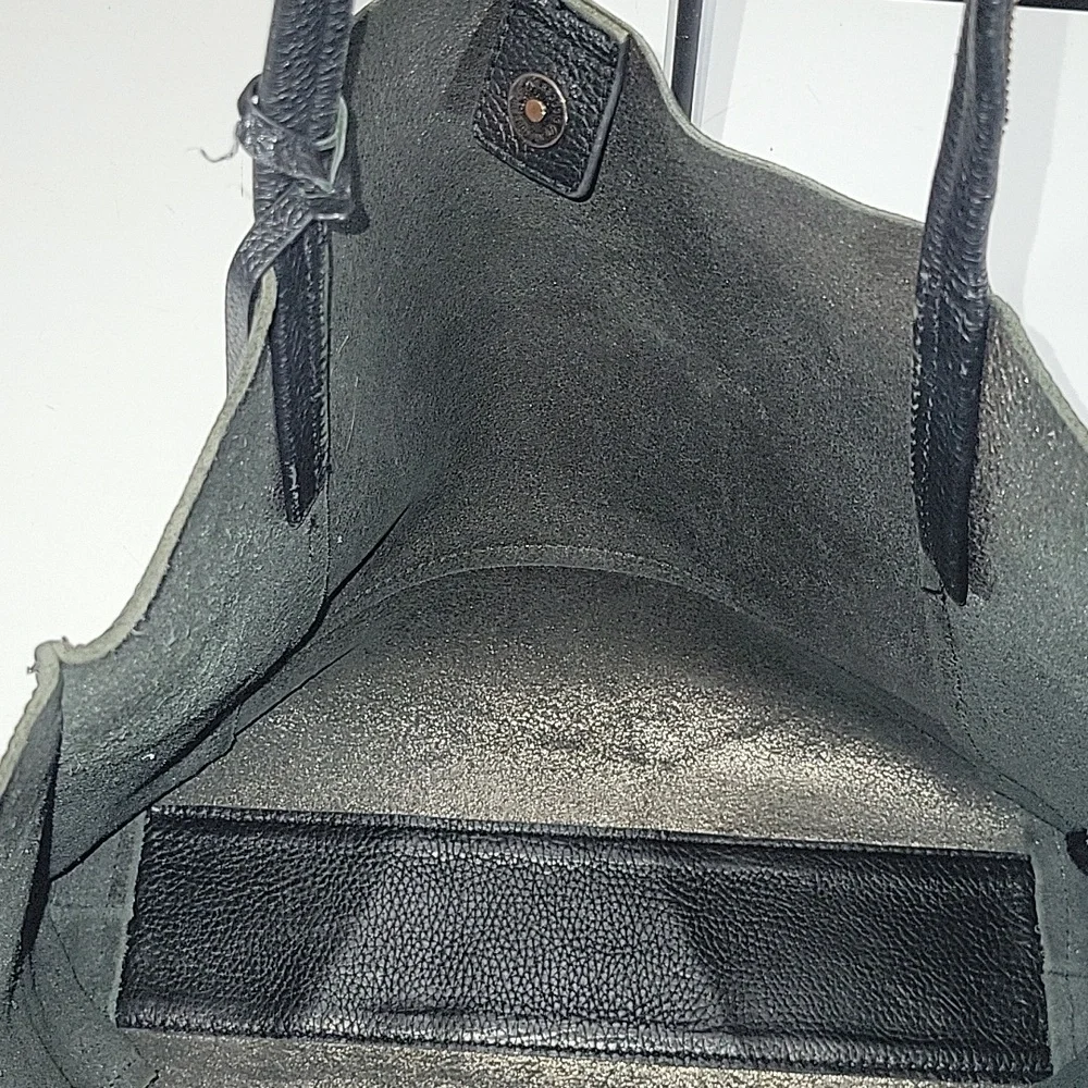 Botkier for Anthropologie Black Pebble Leather Tote Bag
